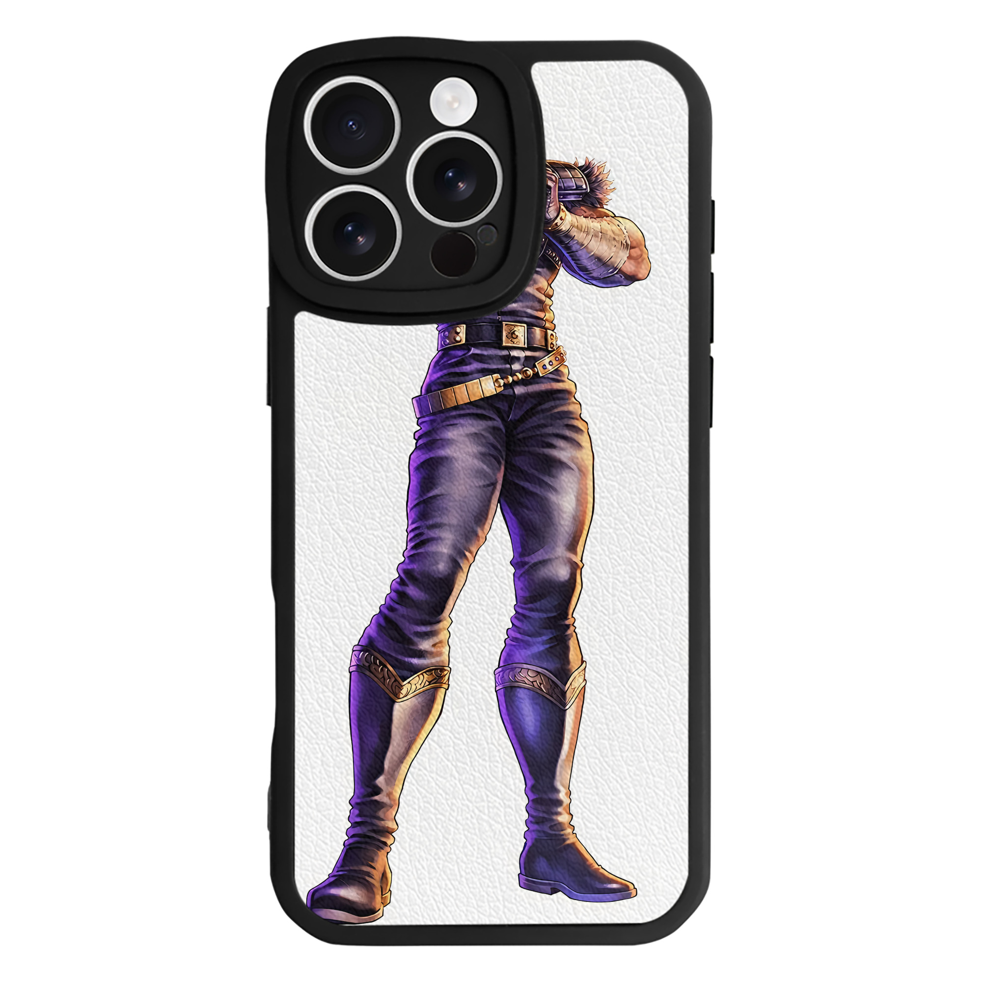 （画像用） 北斗の拳 Fist of the North Star 【iPhone 16シリーズ対応】シリコンスマホケース（レザー調） 材質：シリコン
